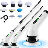 Escova de Limpeza Elétrica Multifuncional 9 em 1 · Retrátil · Sem Fio · Banheiro, Cozinha, Quarto e Carro